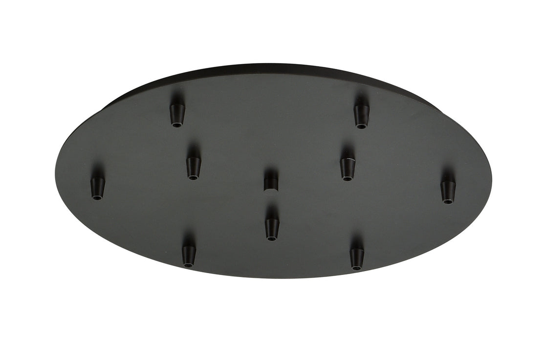 Innovations 119-OB Nine Light Multi Port Canopy, Oil Rubbed Bronze