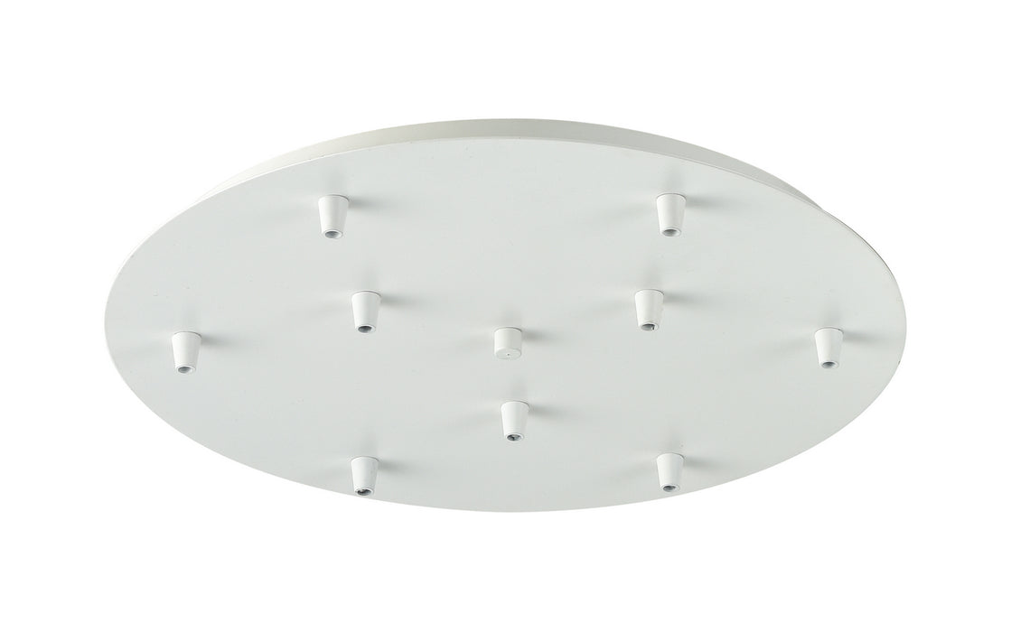Innovations 119-W Nine Light Multi Port Canopy, White
