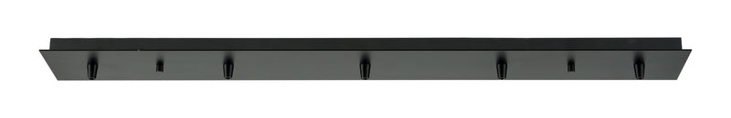 Innovations 125-BK Five Light Multi Port Canopy, Matte Black