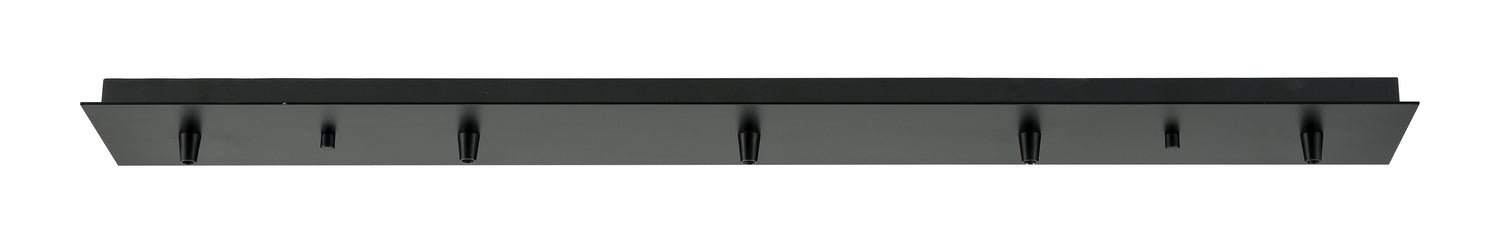 Innovations 125-BK Five Light Multi Port Canopy, Matte Black