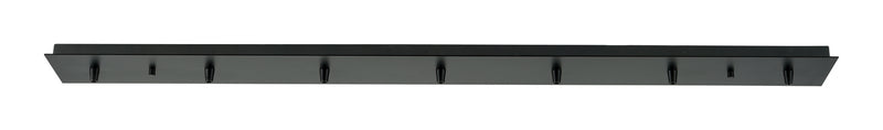 Innovations 127-BK Seven Light Multi Port Canopy, Matte Black