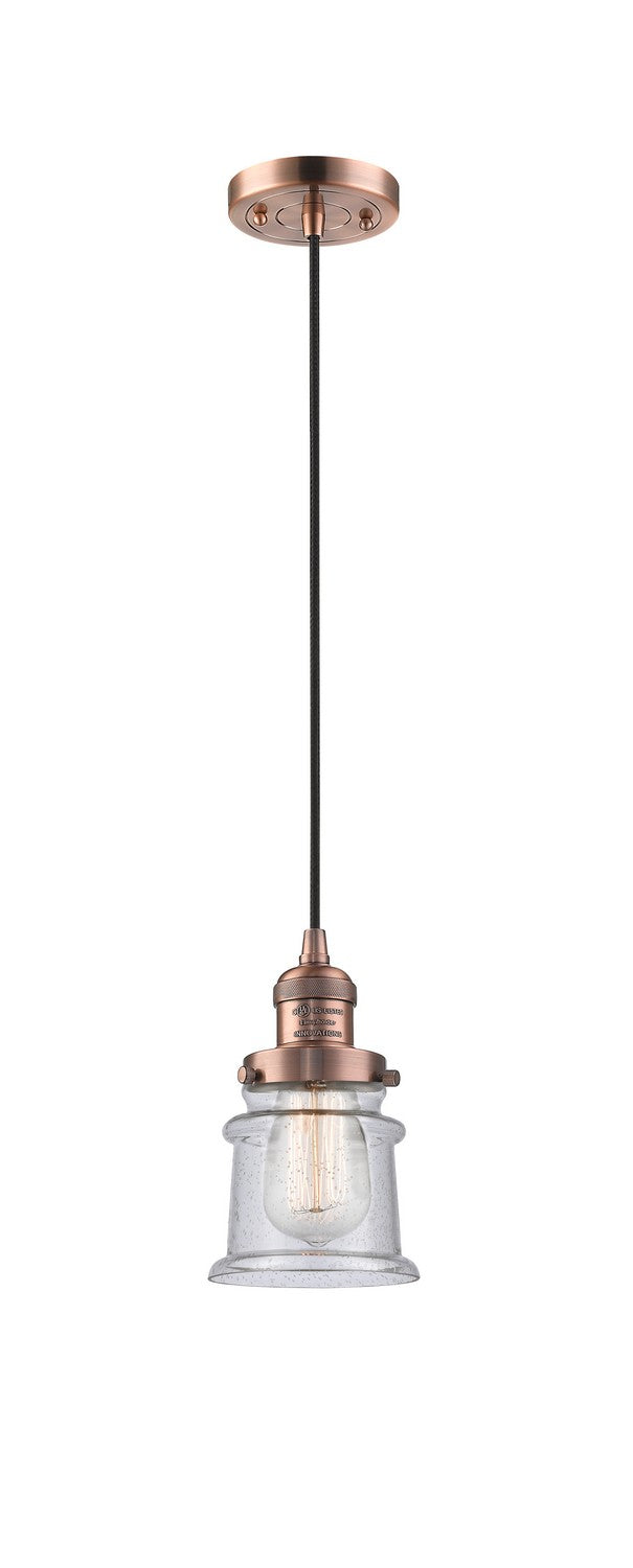 Innovations 201C-AB-G1-LED LED Mini Pendant, Antique Brass