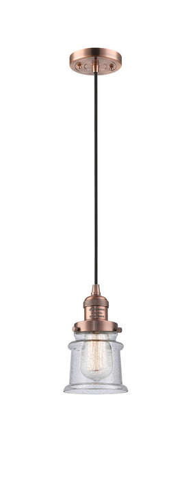 Innovations 201C-AB-G1-LED LED Mini Pendant, Antique Brass