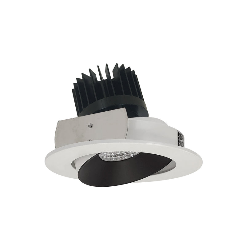 Nora Lighting NIO-4RC40XBW/HL Adjustable Trim, Black Reflector / White Flange