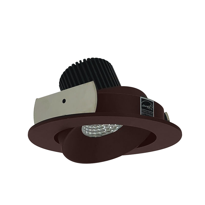 Nora Lighting NIO-4RC50XBZ 4" Adj. Round Cone Regressed, Bronze Reflector / Bronze Flange