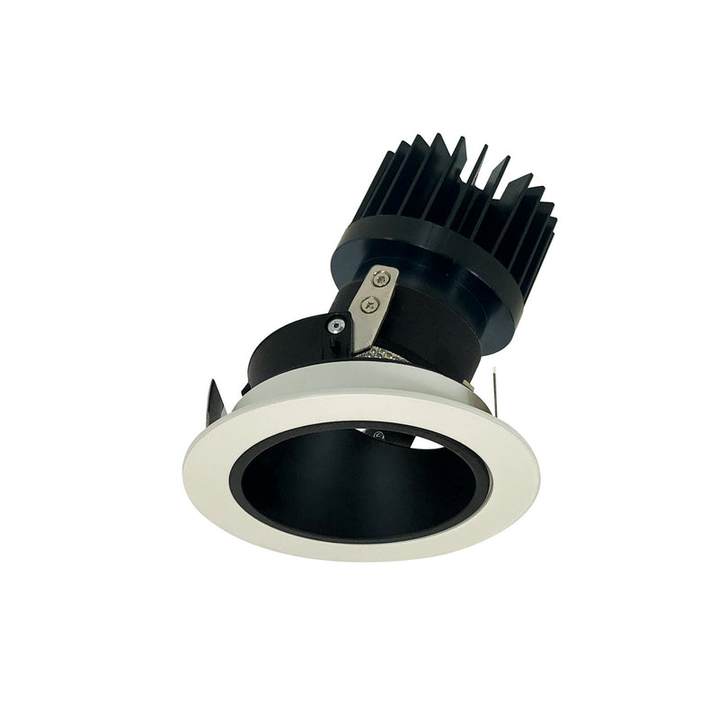Nora Lighting NIO-4RD27XBW/HL Reflector Adjustable Trim, Black Reflector / White Flange