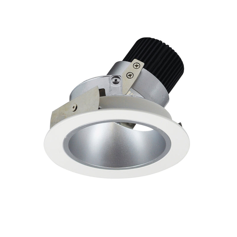Nora Lighting NIO-4RD27XHZMPW/10 Reflector Adjustable Trim, Haze Reflector / Matte Powder White Flange