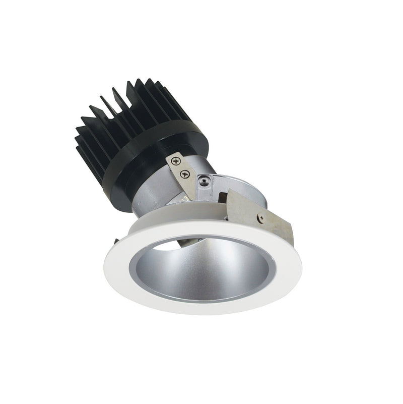 Nora Lighting NIO-4RD30XHZMPW/HL Reflector Adjustable Trim, Haze Reflector / Matte Powder White Flange