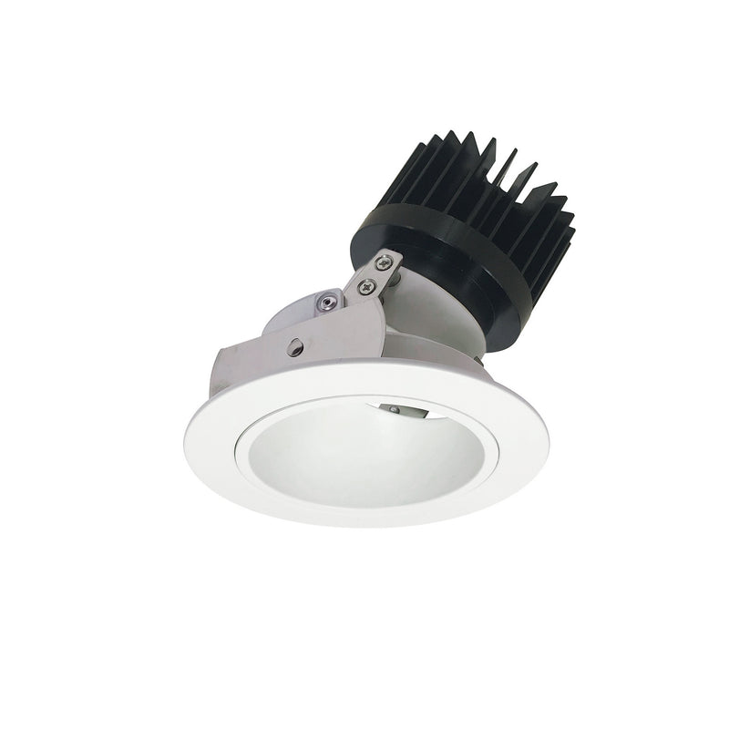 Nora Lighting NIO-4RD35XMPW/HL Reflector Adjustable Trim, Matte Powder White Reflector / Matte Powder White Flange