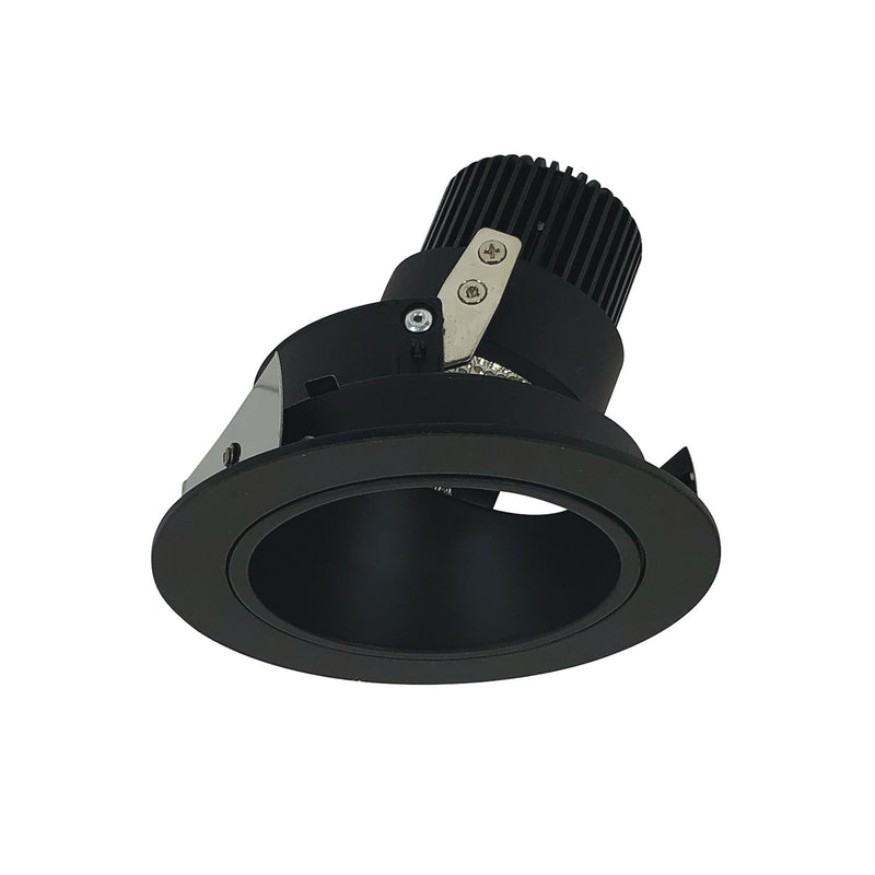 Nora Lighting NIO-4RDCDXBB 4" Adj. Round Deep Regress, Black Reflector / Black Flange