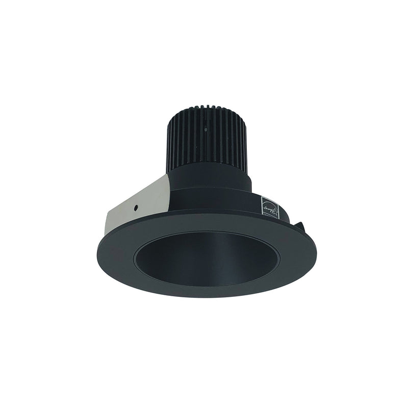 Nora Lighting NIO-4RNDCCDXBB 4" Rnd Deep Cone Regressed, Black Reflector / Black Flange