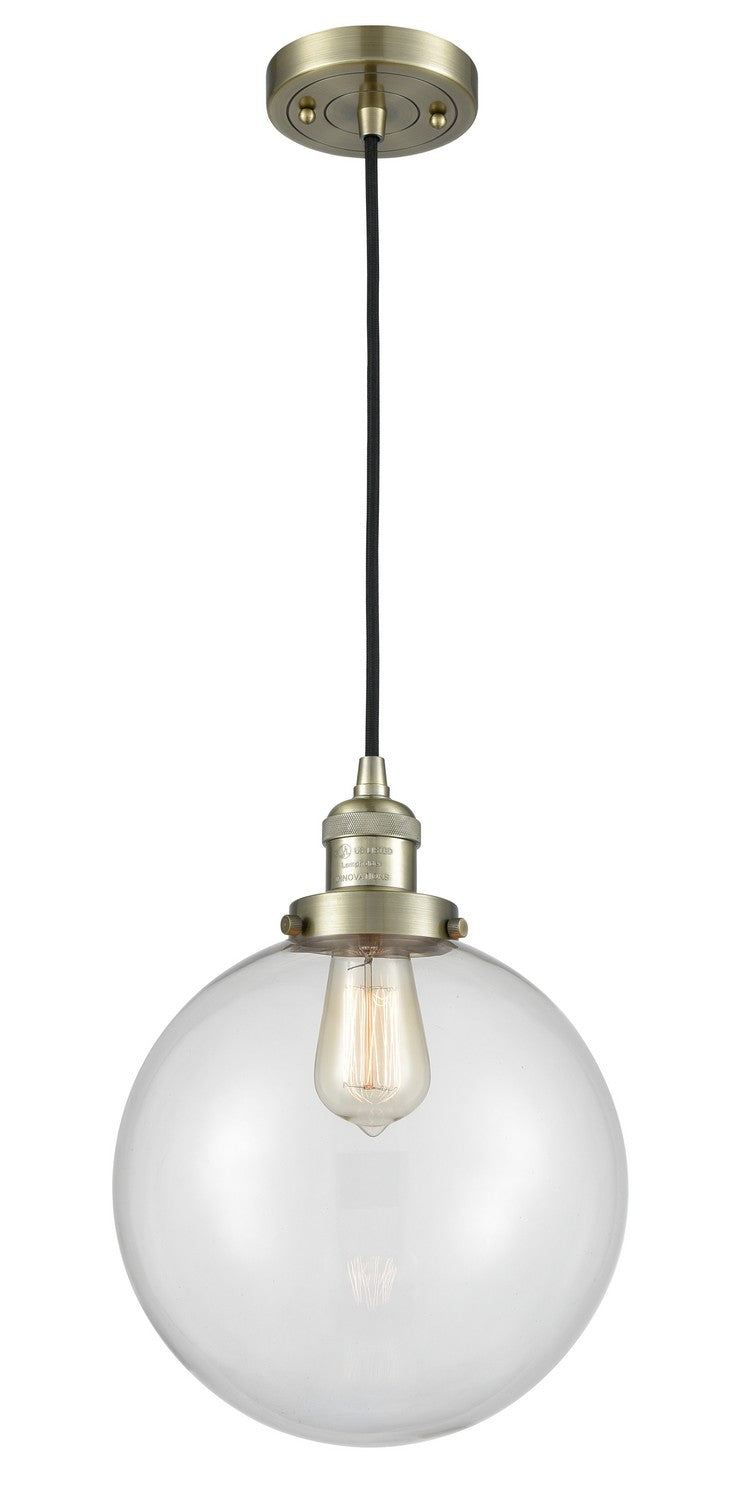 Innovations 201C-AB-G202-10-LED LED Mini Pendant, Antique Brass