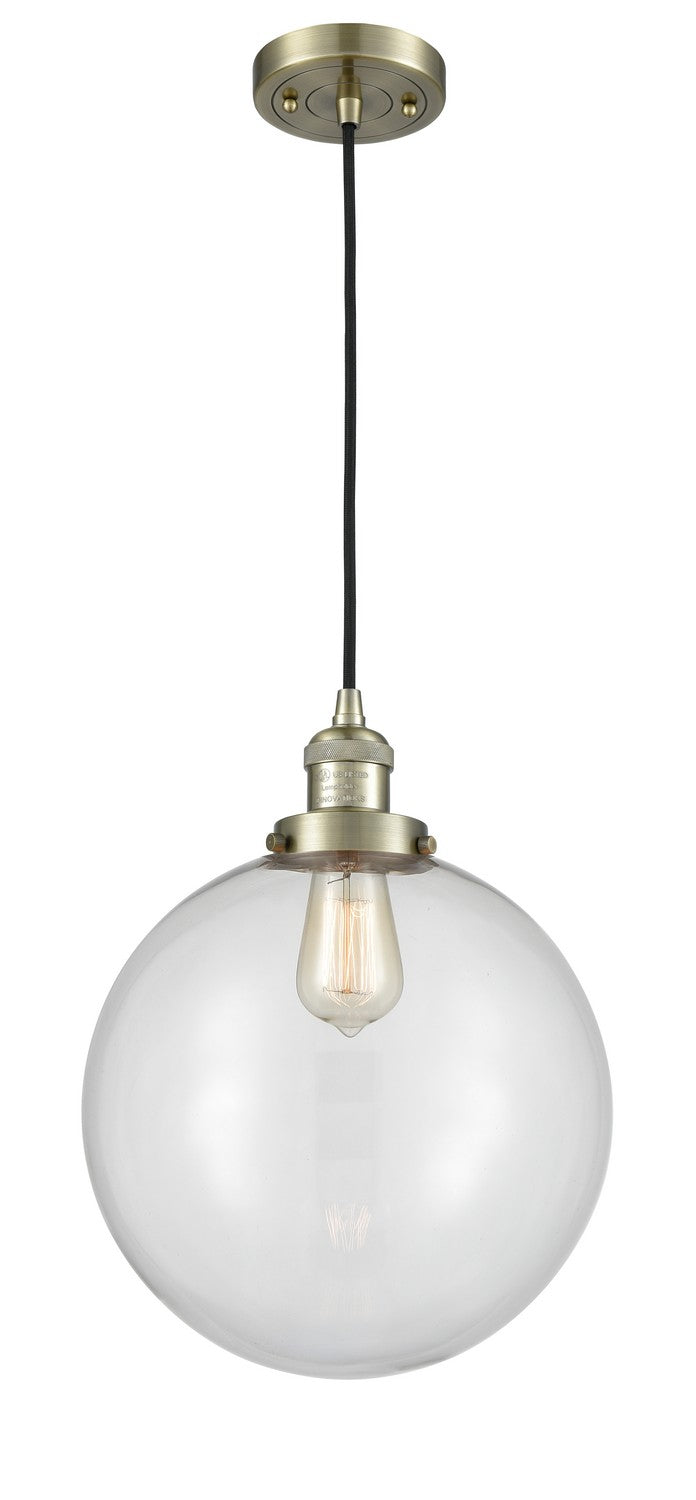 Innovations 201C-AB-G202-12-LED LED Mini Pendant, Antique Brass