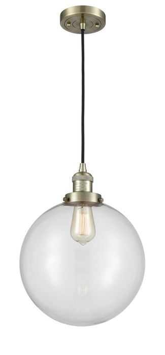 Innovations 201C-AB-G202-12-LED LED Mini Pendant, Antique Brass