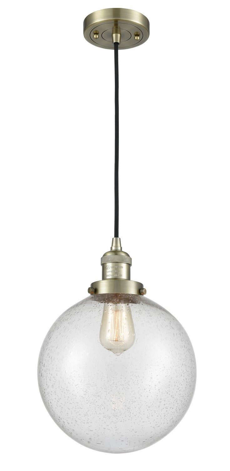 Innovations 201C-AB-G204-10-LED LED Mini Pendant, Antique Brass
