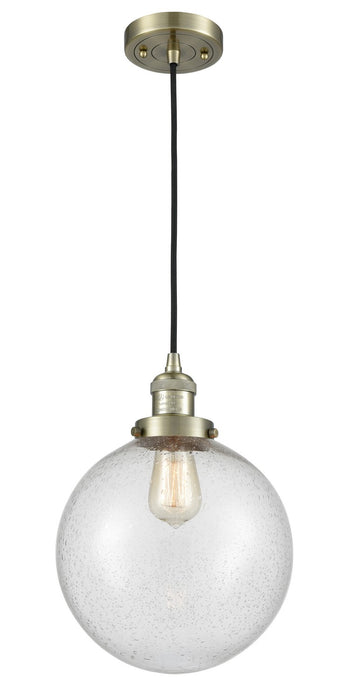 Innovations 201C-AB-G204-10-LED LED Mini Pendant, Antique Brass