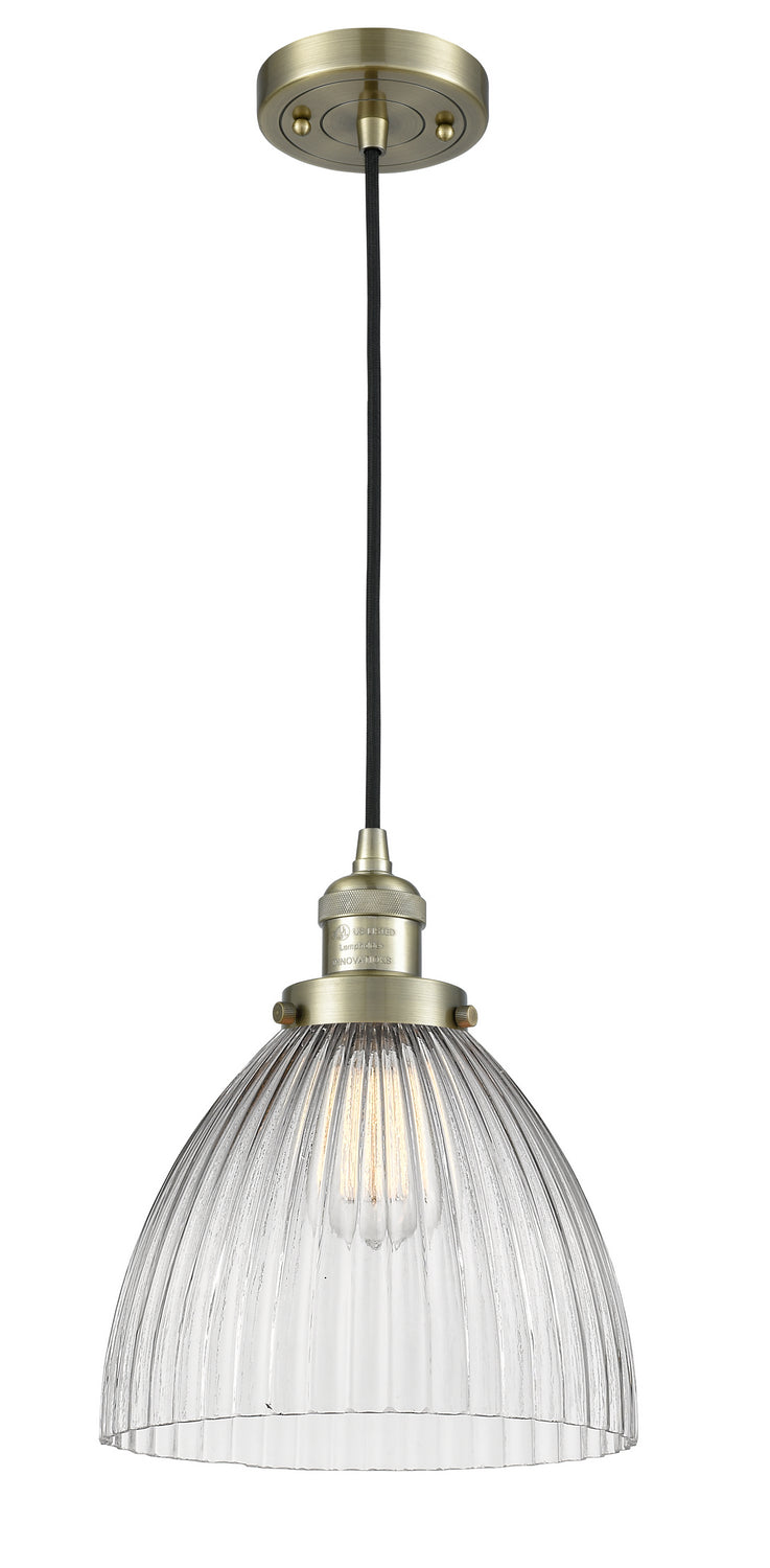 Innovations 201C-AB-G222-LED LED Mini Pendant, Antique Brass