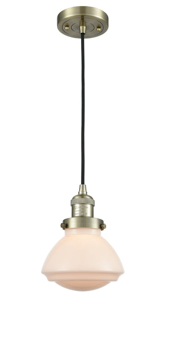Innovations 201C-AB-G321-LED LED Mini Pendant, Antique Brass