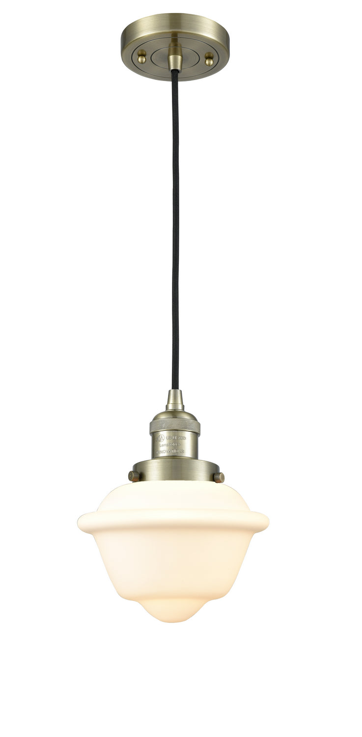 Innovations 201C-AB-G531 One Light Mini Pendant, Antique Brass