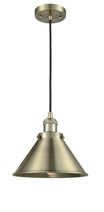 Innovations 201C-AB-M10-AB One Light Mini Pendant, Antique Brass