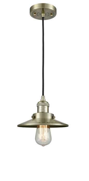 Innovations 201C-AB-M4 One Light Mini Pendant, Antique Brass