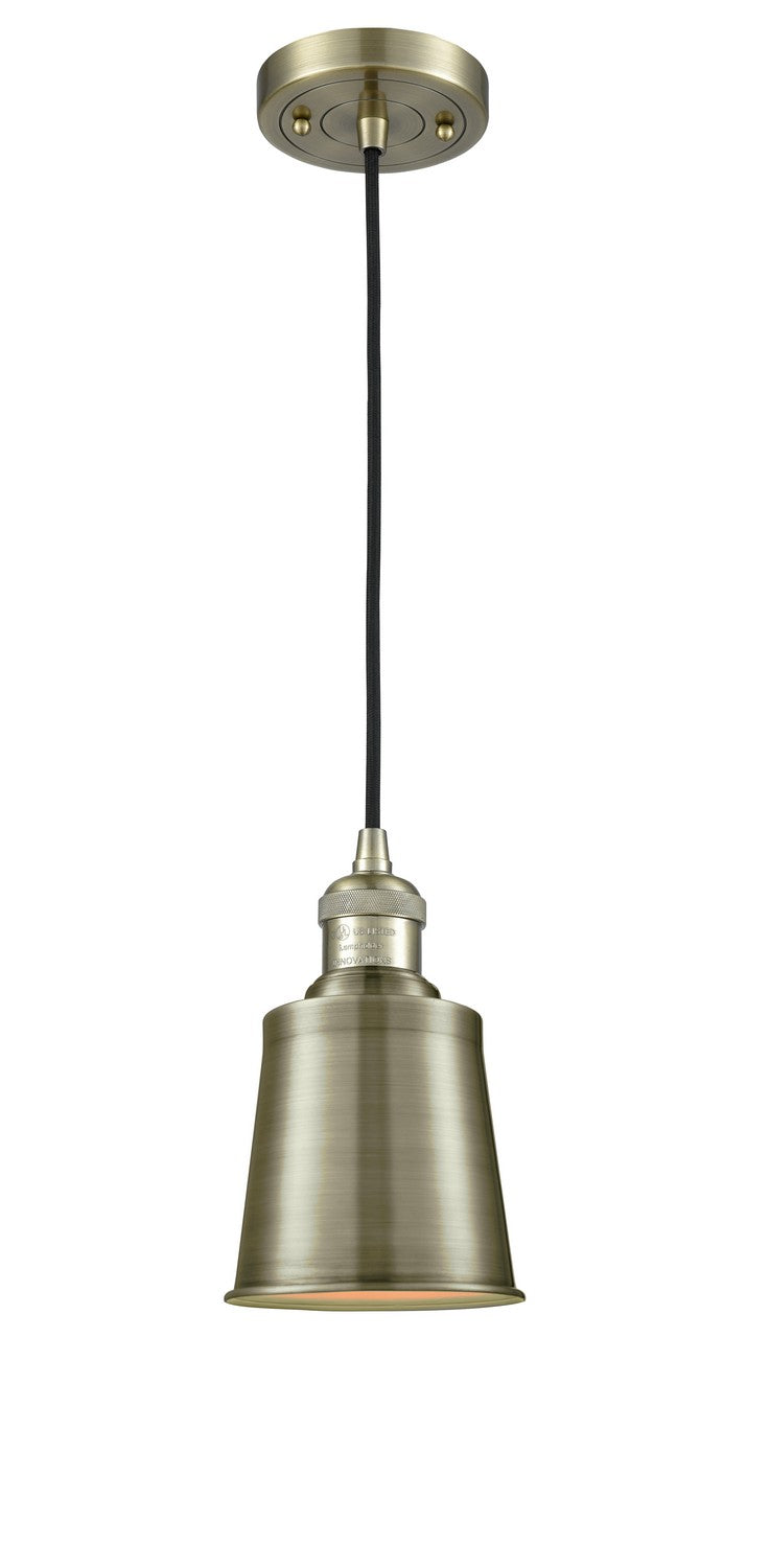 Innovations 201C-AB-M9-AB One Light Mini Pendant, Antique Brass