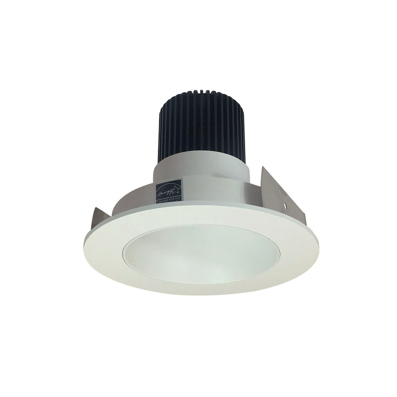 Nora Lighting NIO-4RNDCCDXWW 4" Rnd Deep Cone Regressed, White Reflector / White Flange