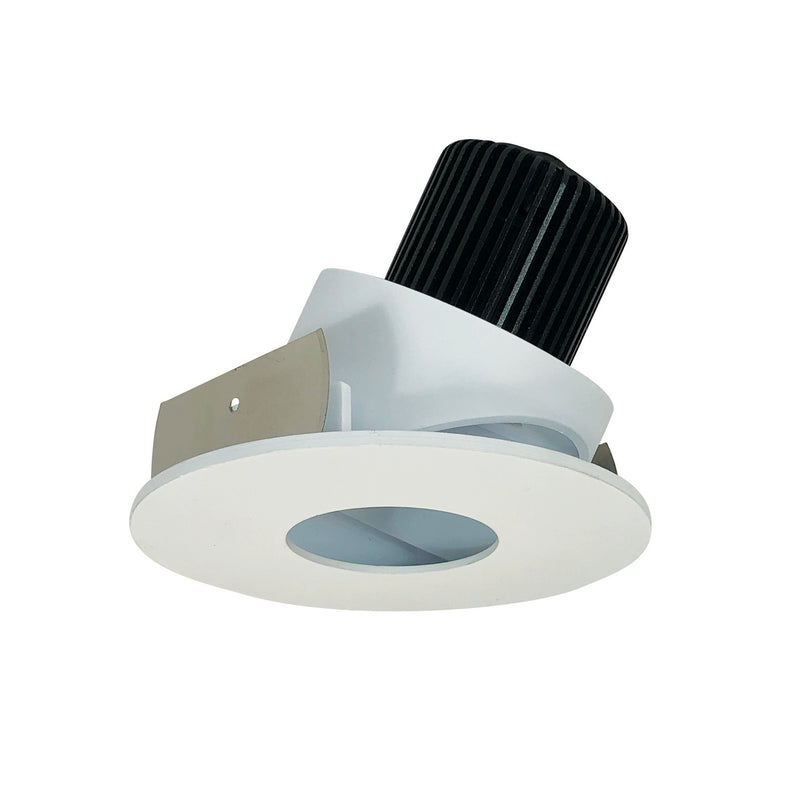 Nora Lighting NIO-4RPHA30XMPW/10 4" Round Pinhole Adj,, Matte Powder White Pinhole / Matte Powder White Flange