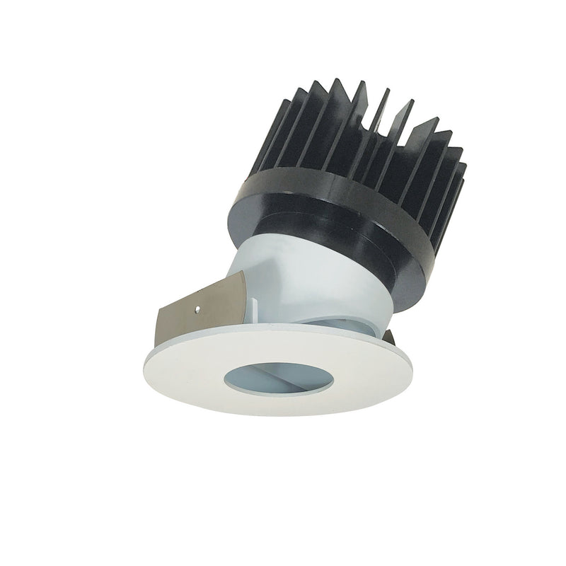 Nora Lighting NIO-4RPHA35XMPW/HL Pinhole Adjustable Trim, Matte Powder White Pinhole / Matte Powder White Flange