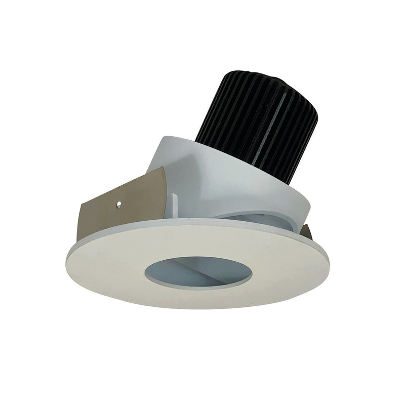 Nora Lighting NIO-4RPHA40XWW/10 Pinhole Adjustable Trim, White Pinhole / White Flange