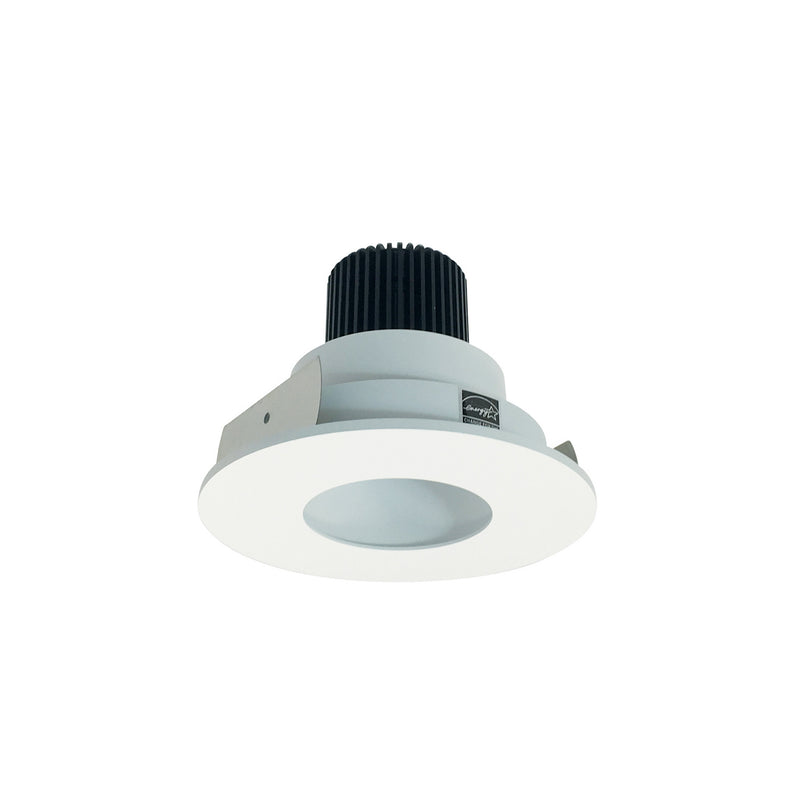 Nora Lighting NIO-4RPHCDXMPW 4" Round Pinhole, Matte Powder White Pinhole / Matte Powder White Flange