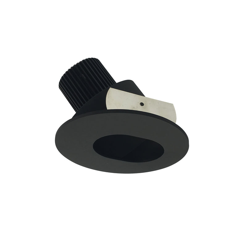 Nora Lighting NIO-4RSL50XBB 4" Round Slot, Black Slot Aperture / Black Flange