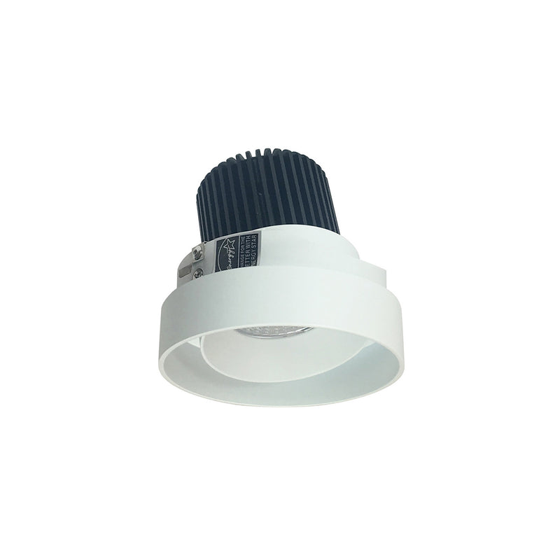 Nora Lighting NIO-4RTLA50XMPW 4" Round Trimless Adj, Matte Powder White Adjustable / Matte Powder White Reflector