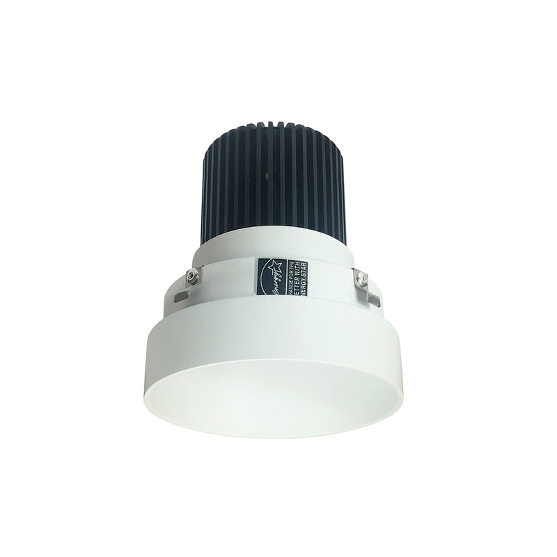 Nora Lighting NIO-4RTLNDCCDXMPW 4" Round Trimless Non-Adj, Matte Powder White