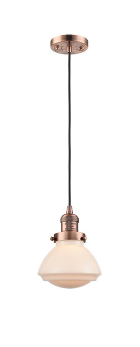 Innovations 201C-AC-G321-LED LED Mini Pendant, Antique Copper