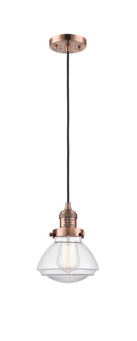 Innovations 201C-AC-G322-LED LED Mini Pendant, Antique Copper