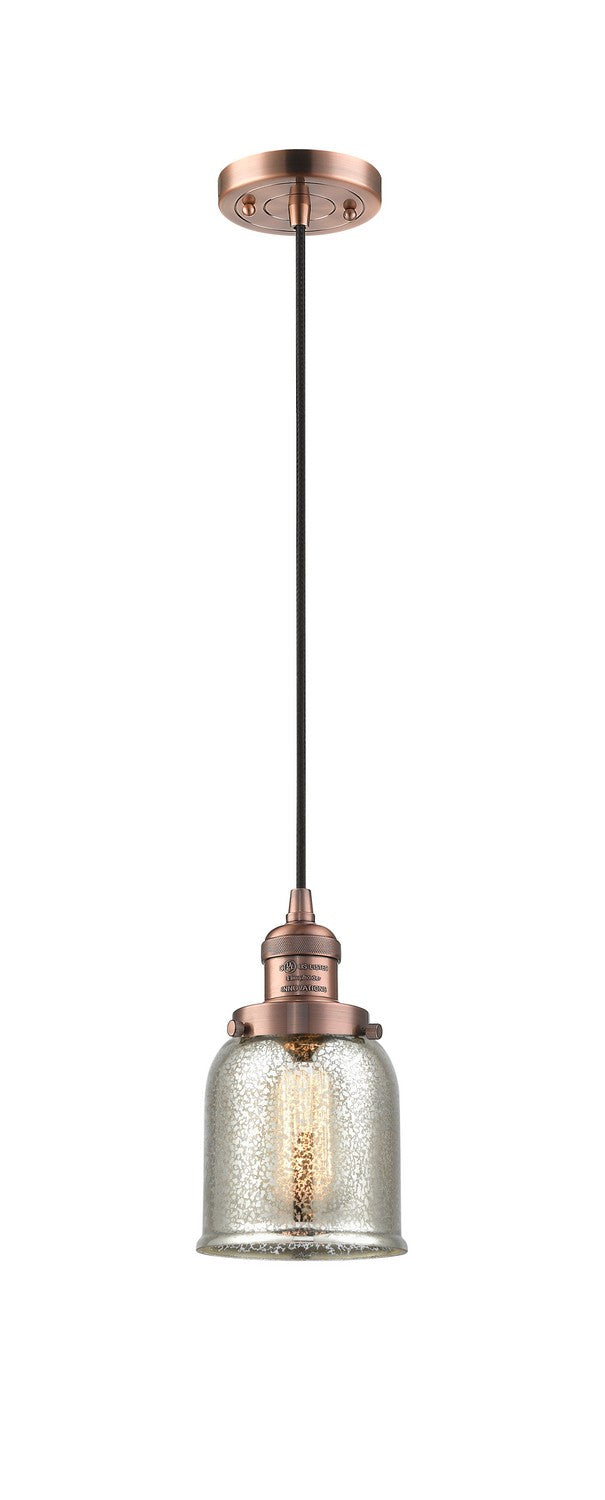 Innovations 201C-AC-G58-LED LED Mini Pendant, Antique Copper