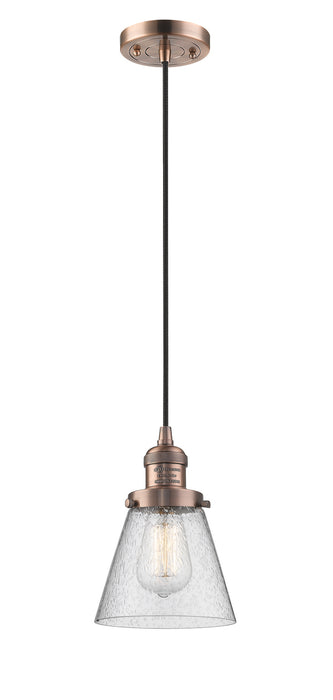 Innovations 201C-AC-G64-LED LED Mini Pendant, Antique Copper