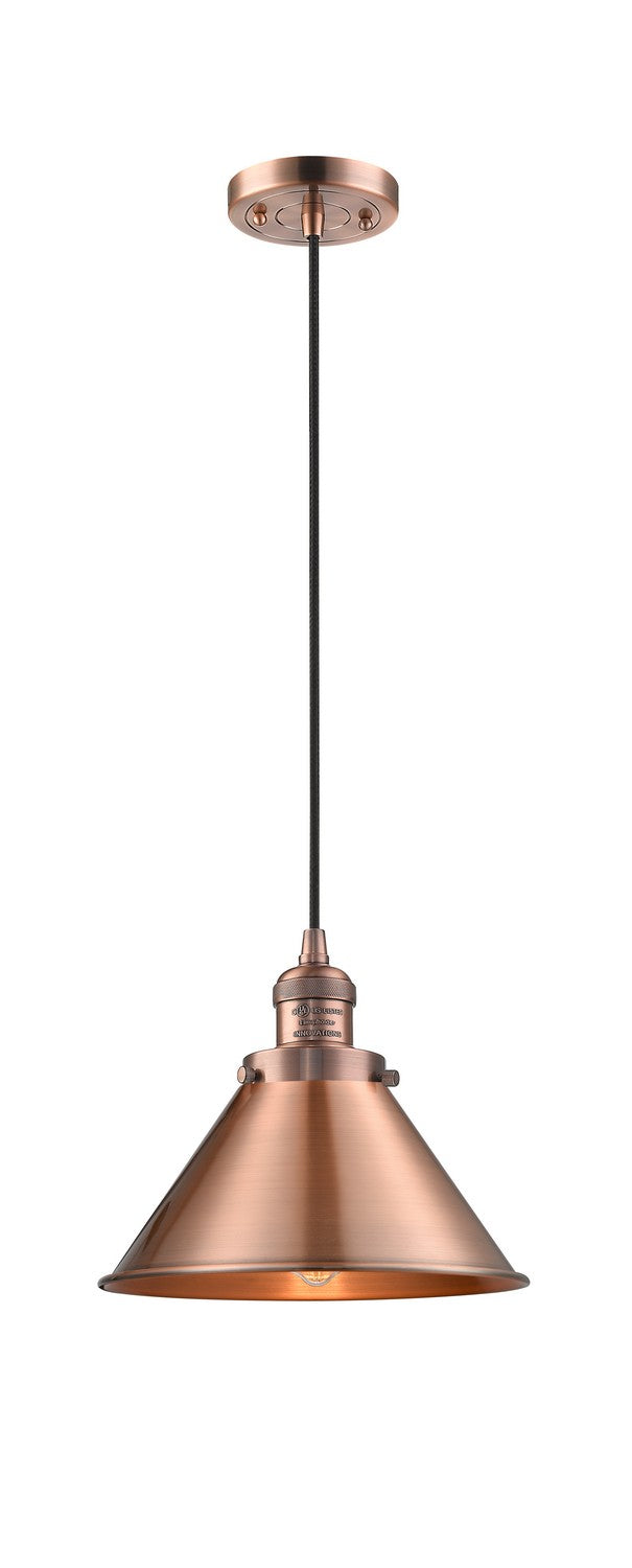 Innovations 201C-AC-M10-AC-LED LED Mini Pendant, Antique Copper