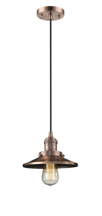 Innovations 201C-AC-M3-LED LED Mini Pendant, Antique Copper