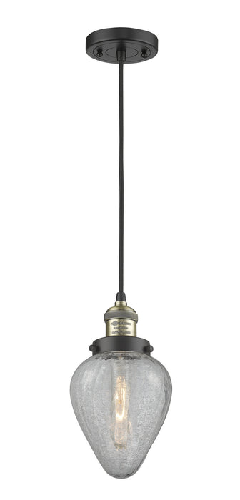 Innovations 201C-BAB-G165 One Light Mini Pendant, Black Antique Brass
