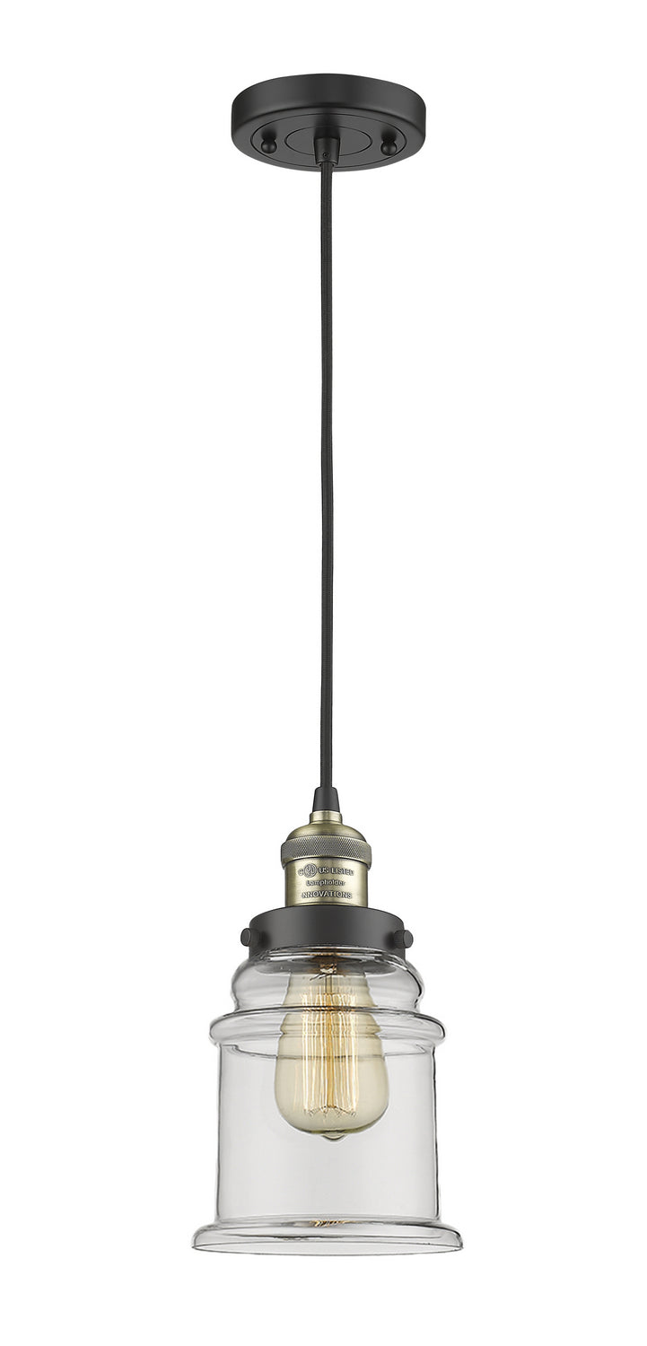 Innovations 201C-BAB-G182-LED LED Mini Pendant, Black Antique Brass