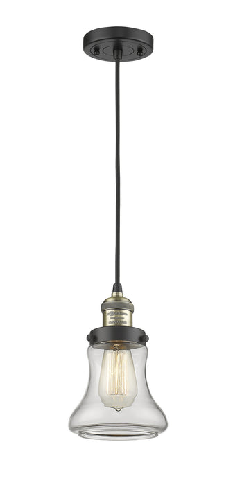 Innovations 201C-BAB-G192 One Light Mini Pendant, Black Antique Brass