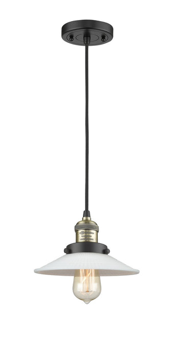 Innovations 201C-BAB-G1-LED LED Mini Pendant, Black Antique Brass