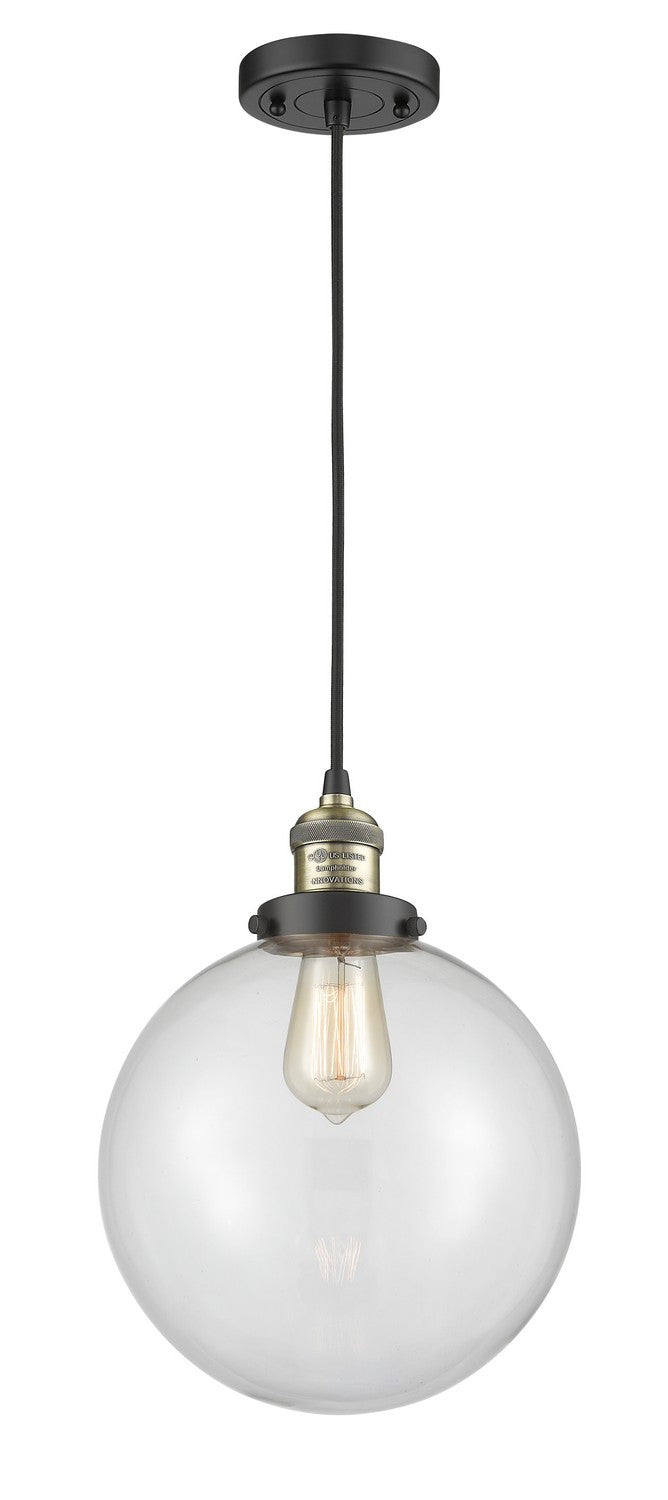 Innovations 201C-BAB-G202-10-LED LED Mini Pendant, Black Antique Brass