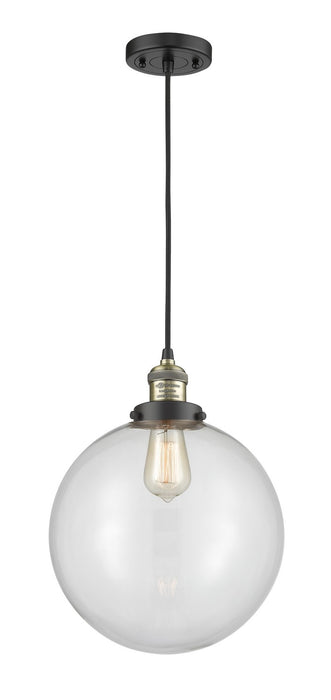 Innovations 201C-BAB-G202-12-LED LED Mini Pendant, Black Antique Brass