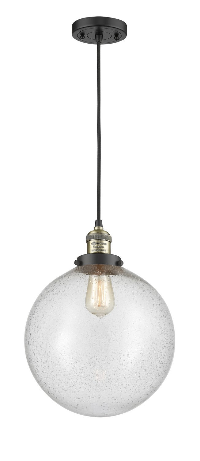 Innovations 201C-BAB-G204-12-LED LED Mini Pendant, Black Antique Brass