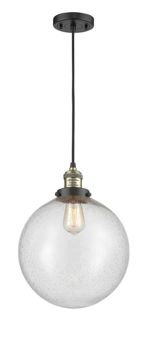Innovations 201C-BAB-G204-12-LED LED Mini Pendant, Black Antique Brass
