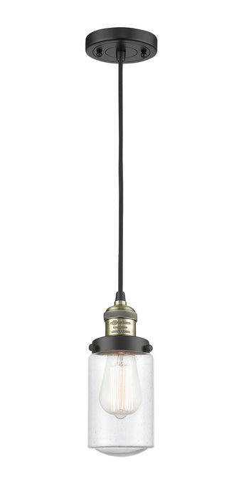 Innovations 201C-BAB-G314 One Light Mini Pendant, Black Antique Brass