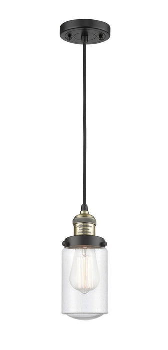 Innovations 201C-BAB-G314-LED LED Mini Pendant, Black Antique Brass